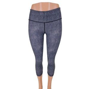 Lululemon Wunder Under Crop *Full-On Luxtreme 4 Burlap Texture Black Dune